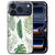 Groene bladerenprint op de achterkant van de Leaves backcover voor de iPhone 18 Pro