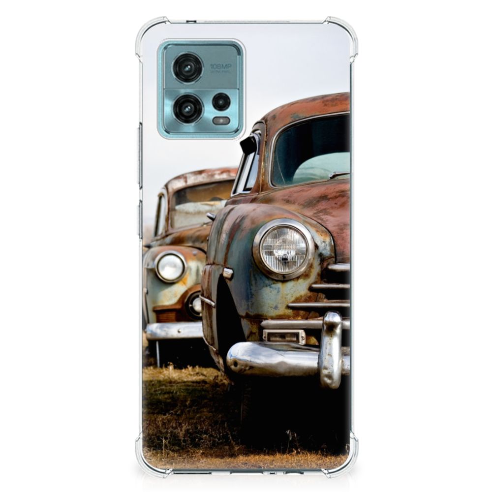 otorola Moto G72 Anti-shock Hoesje met foto Vintage Auto B2C Telecom