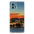 otorola Moto G72 Case Anti-shock Olifanten afbeelding van olifanten bij water met zonsondergang