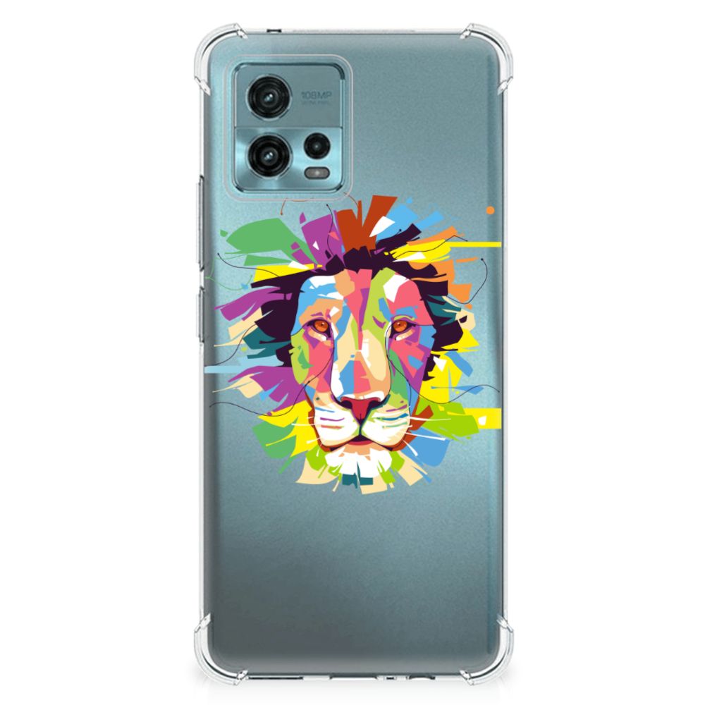 otorola Moto G72 Stevig Bumper Hoesje Lion Color B2C Telecom