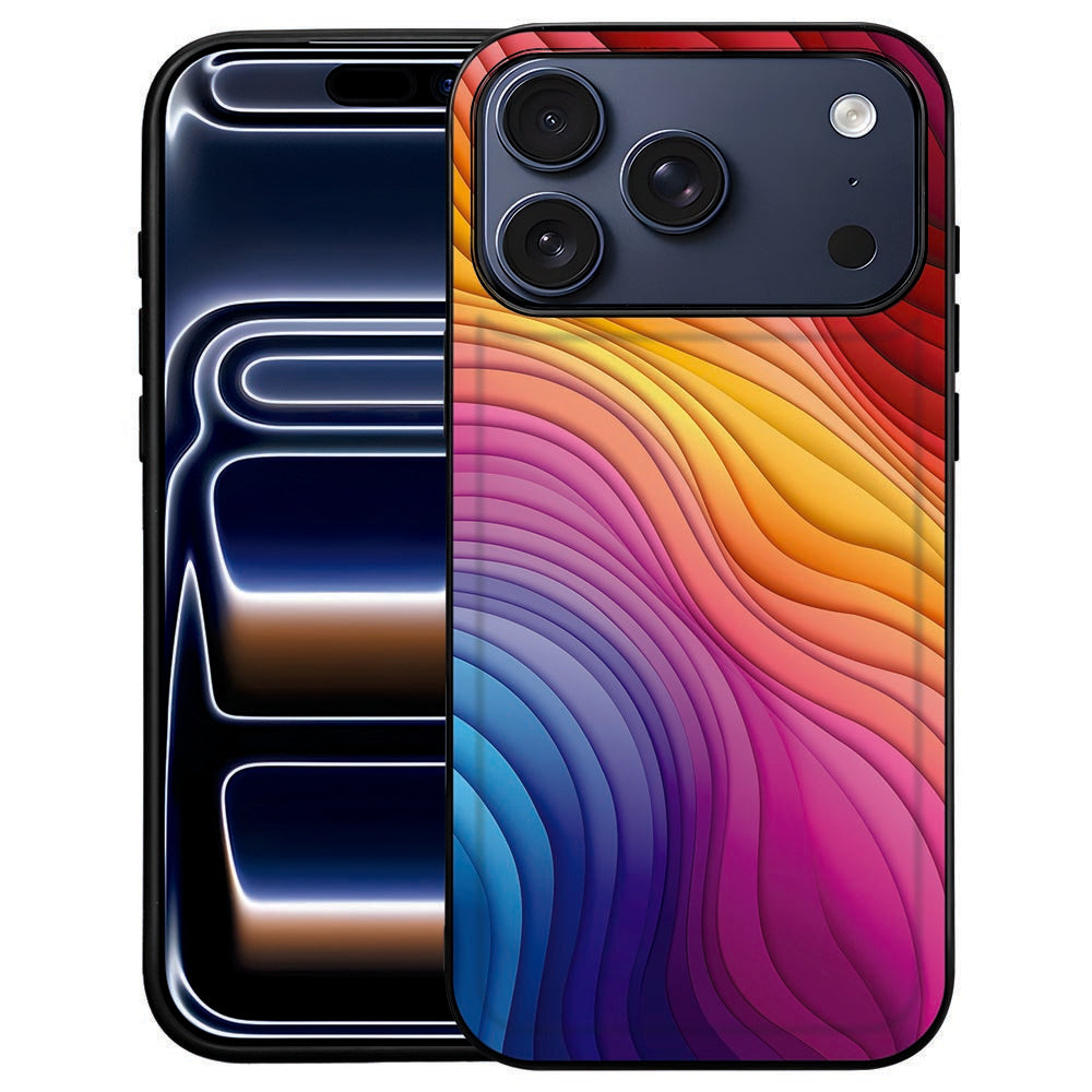 Apple iPhone 17 Pro Max Regenboog Backcover achterkant design