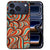 Retro vormen in gedempte kleuren op de achterkant van het Retro iPhone 18 Pro hoesje