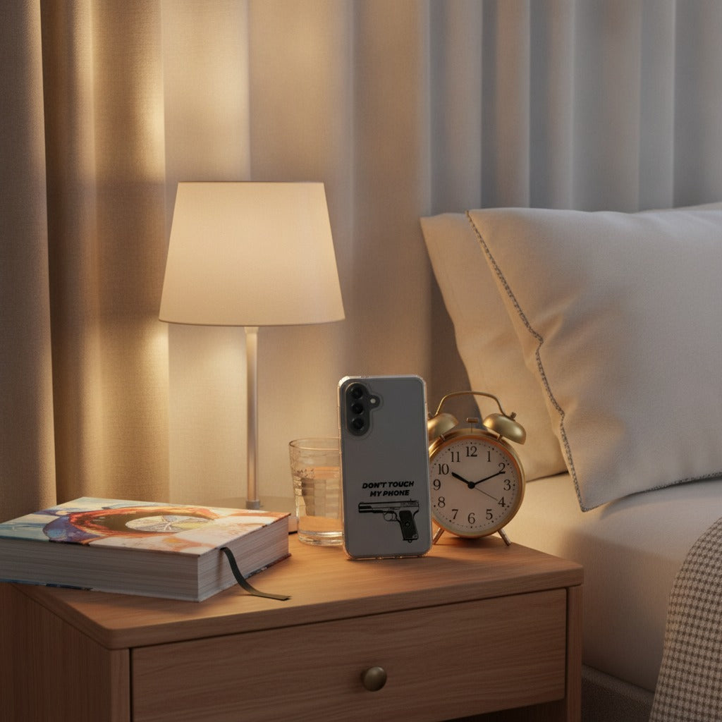 Samsung Galaxy A37 TPU Hoesje Pistol Dtmp - lifestyle foto in huiselijke setting