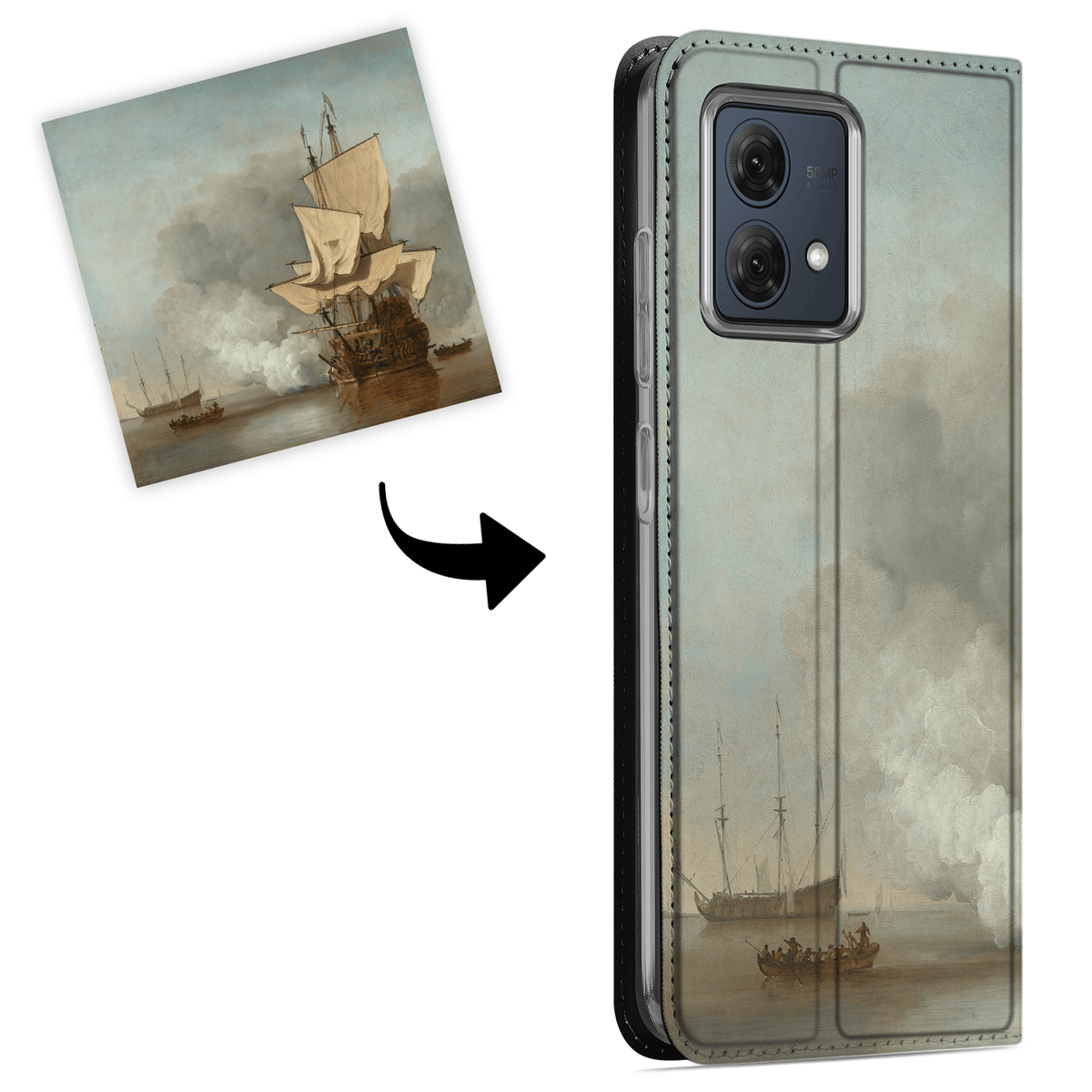 Stand Case Hoesje Maken voor de Motorola Moto G84