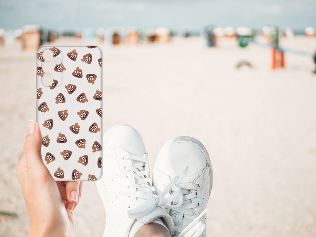 TPU bumper voor Samsung Galaxy A15 Poep Emojis