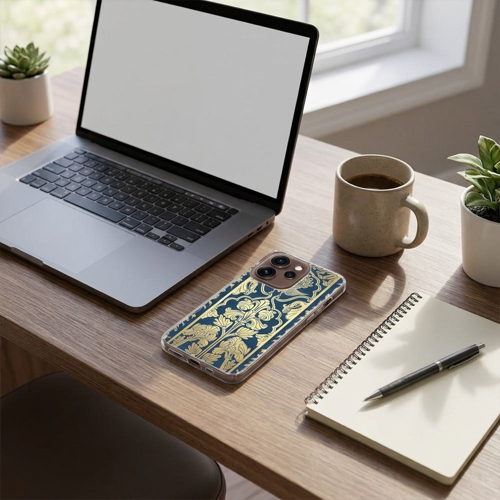 TPU Hoesje OPPO Reno15 Pro Beige Flowers - lifestyle foto