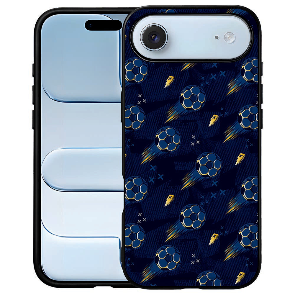 Voetbal Backcover Hoesje iPhone Air designnaam voetbal donker