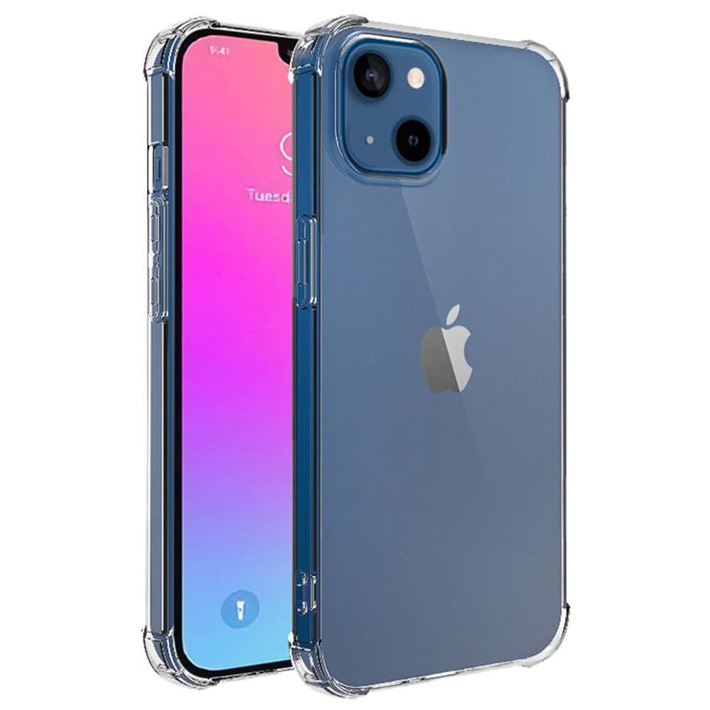 Anti-shock Back Cover voor de iPhone 15 Plus Transparant