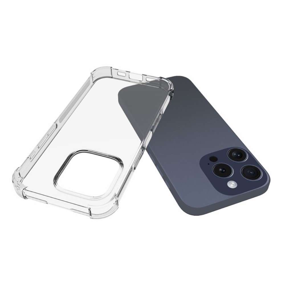 Anti-shock Back Cover voor de iPhone 16 Pro Max Transparant