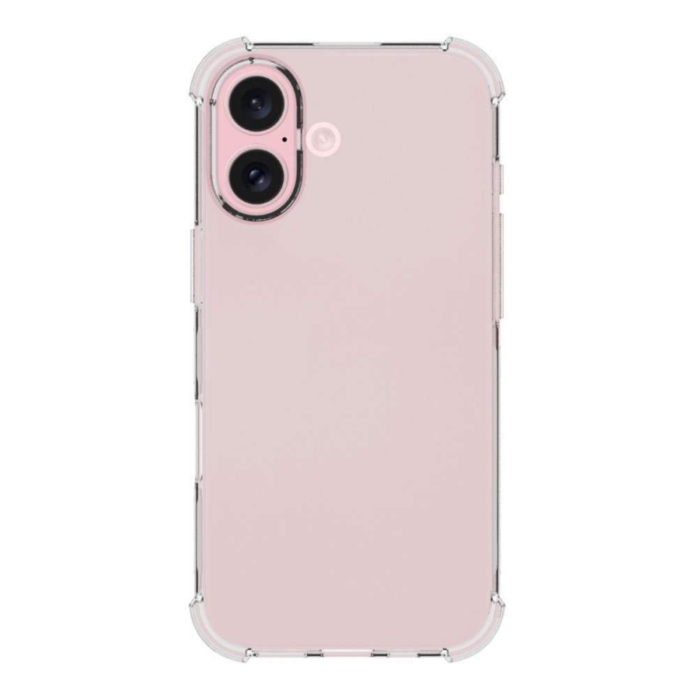 Anti-shock Back Cover voor de iPhone 16 Transparant