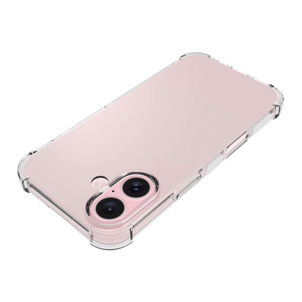 Anti-shock Back Cover voor de iPhone 16 Transparant