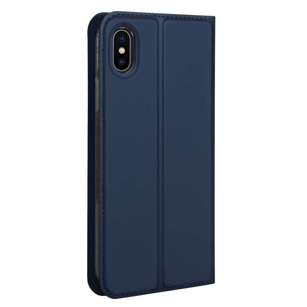 Apple iPhone Xs Max Hoesje Blauw met Pashouder