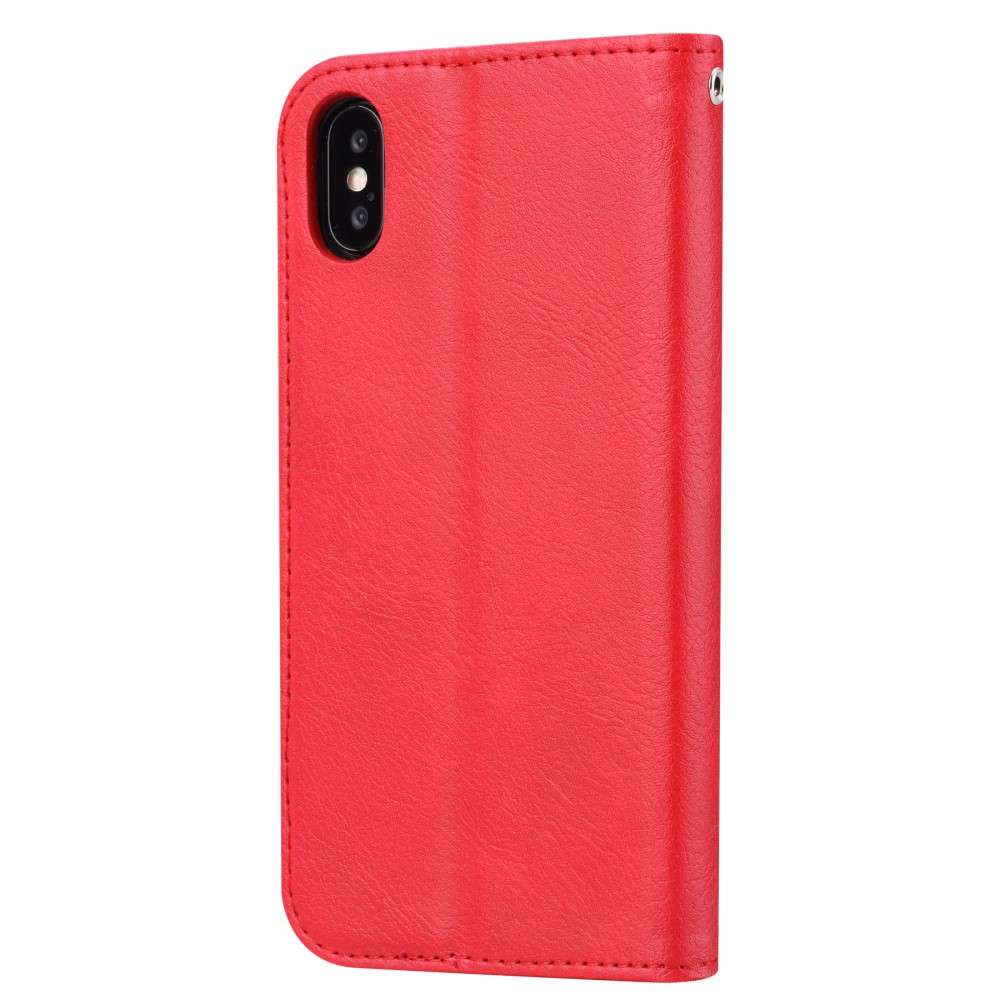 Apple iPhone XS Max Portemonnee Hoesje Pasjeshouder Rood