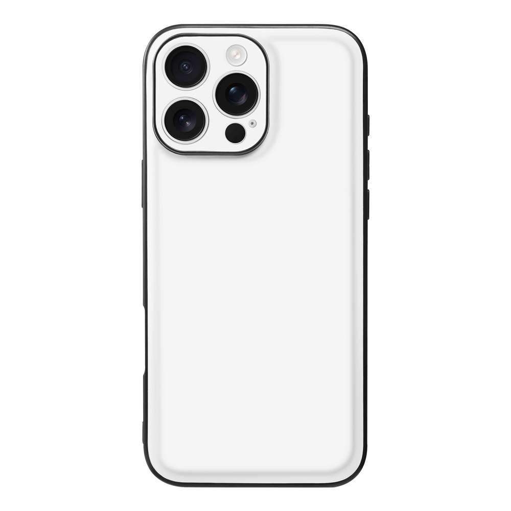 Back Cover Hoesje Apple iPhone 16 Pro Max Zwart | Wit