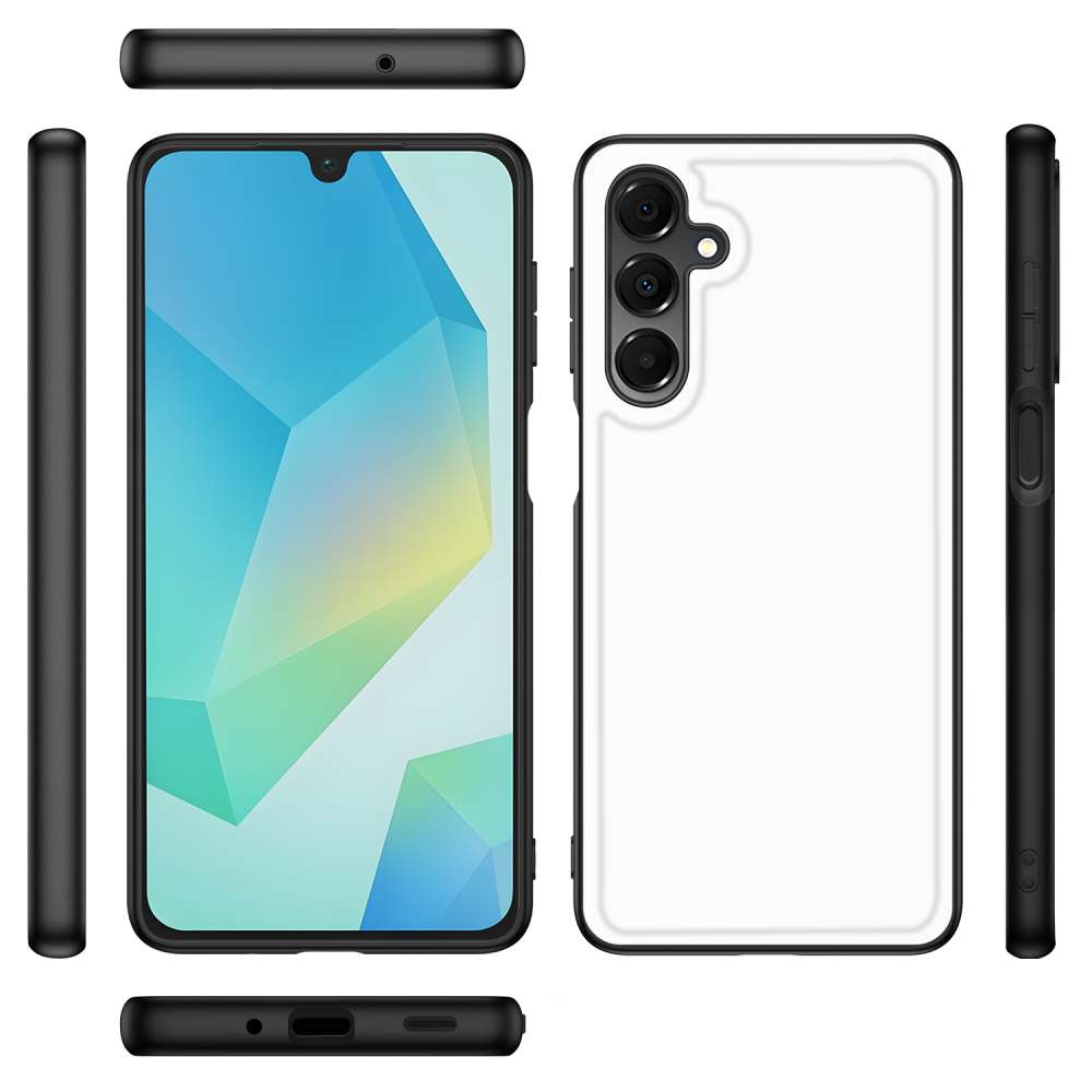 Back Cover Hoesje Samsung Galaxy A16 5G/4G Zwart | Wit