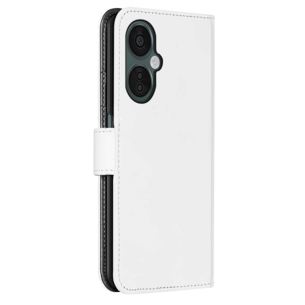 Book Case Hoesje voor de OnePlus Nord CE 3 Lite Wit met Pasjeshouder