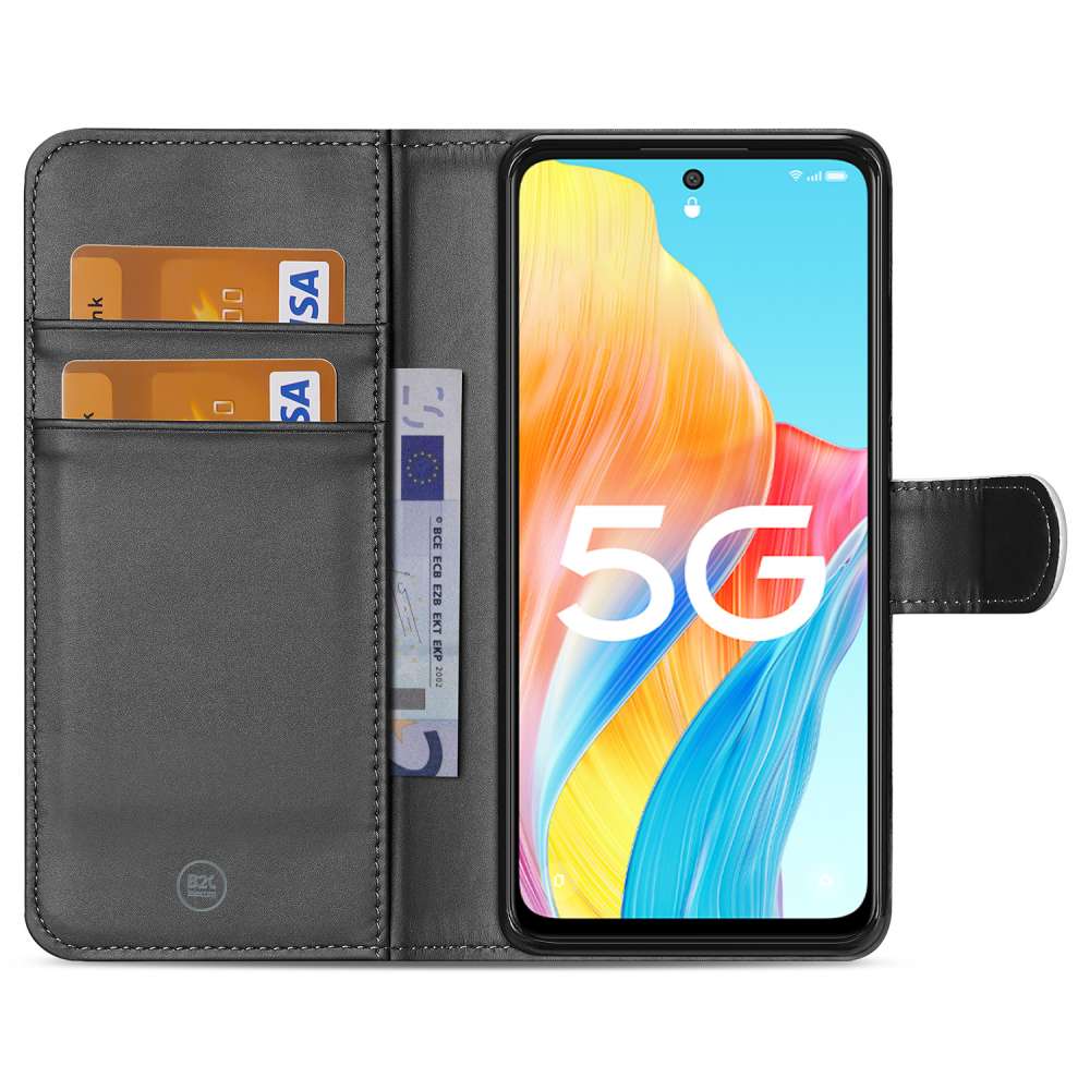 Book Case Hoesje voor de OPPO Reno8 T 5G Wit met Pasjeshouder