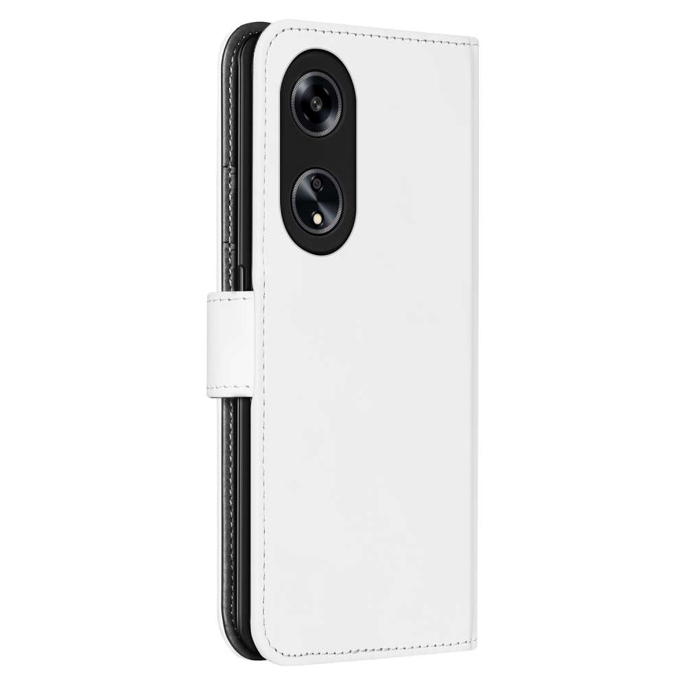 Book Case Hoesje voor de OPPO Reno8 T 5G Wit met Pasjeshouder