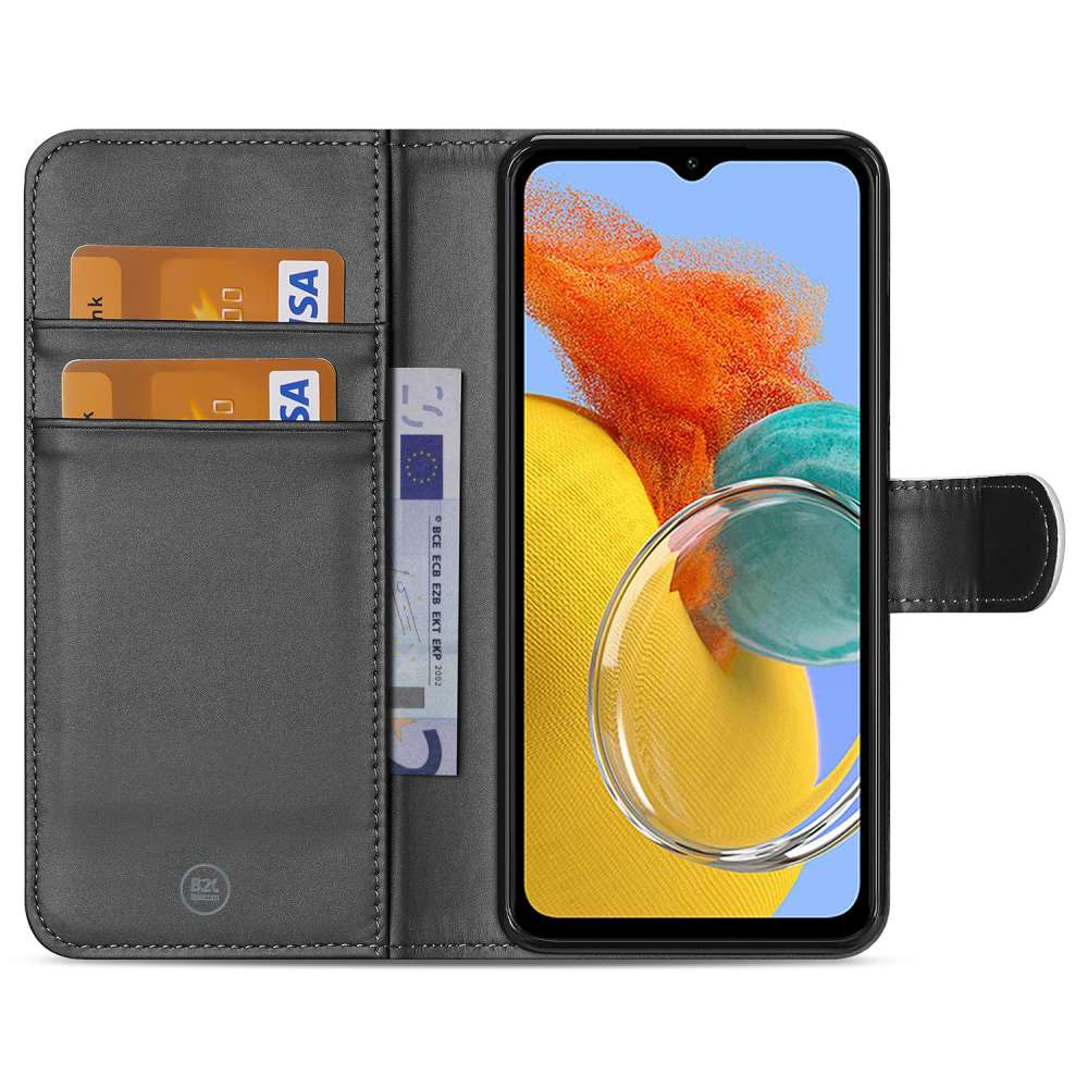 Book Case Hoesje voor de Samsung Galaxy M14 Wit met Pasjeshouder