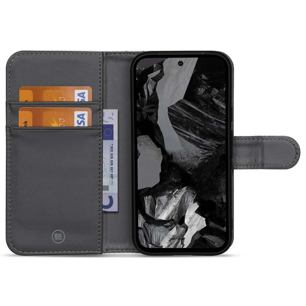 Book Case Telefoonhoesje Google Pixel 8A Wit met Pasjeshouder