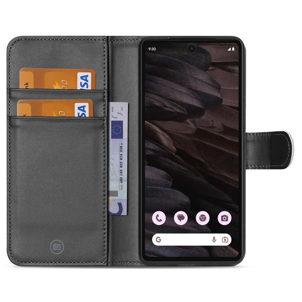 Book Case Telefoonhoesje voor de Google Pixel 7A Wit met Pasjeshouder