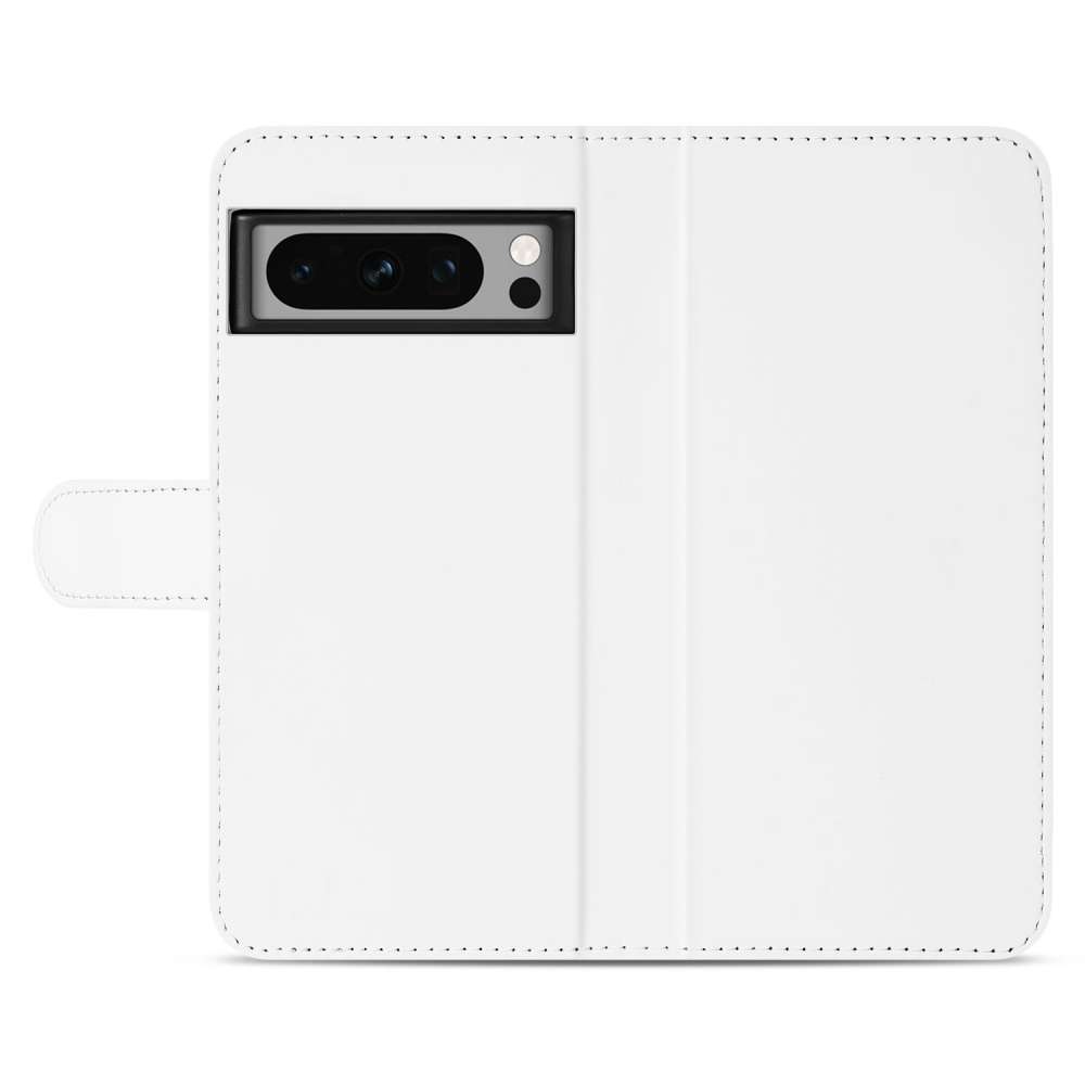 Book Case Telefoonhoesje voor de Google Pixel 8 Pro Wit met Pasjeshouder