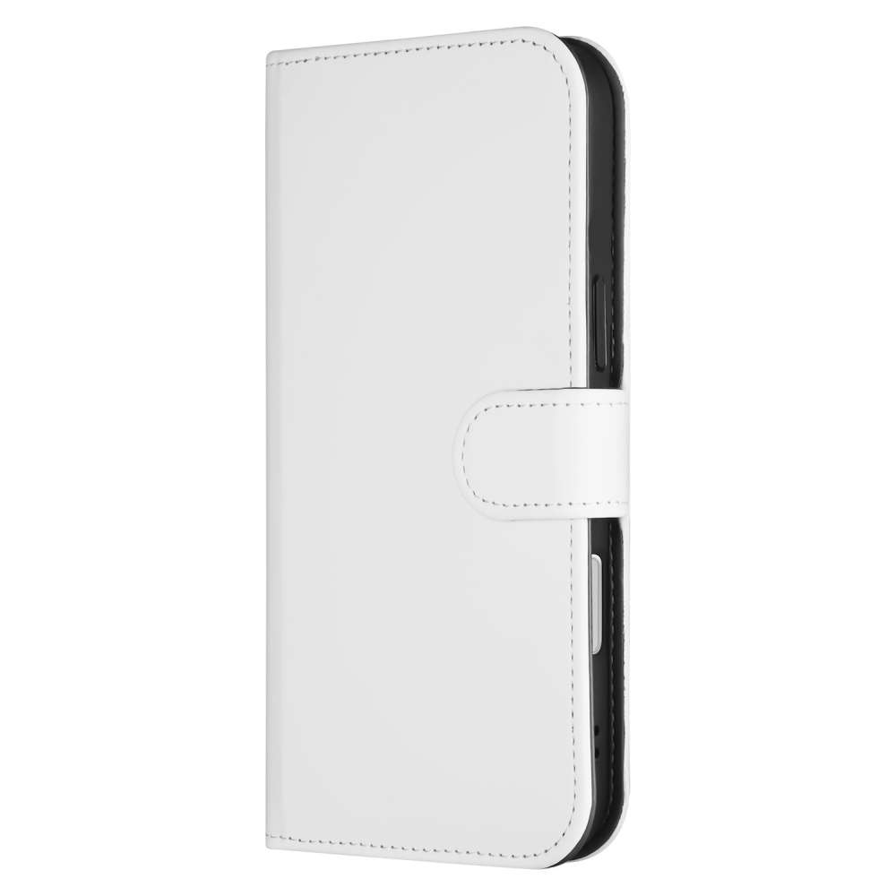 Book Case Telefoonhoesje voor de iPhone 16 Plus Wit met Pasjeshouder