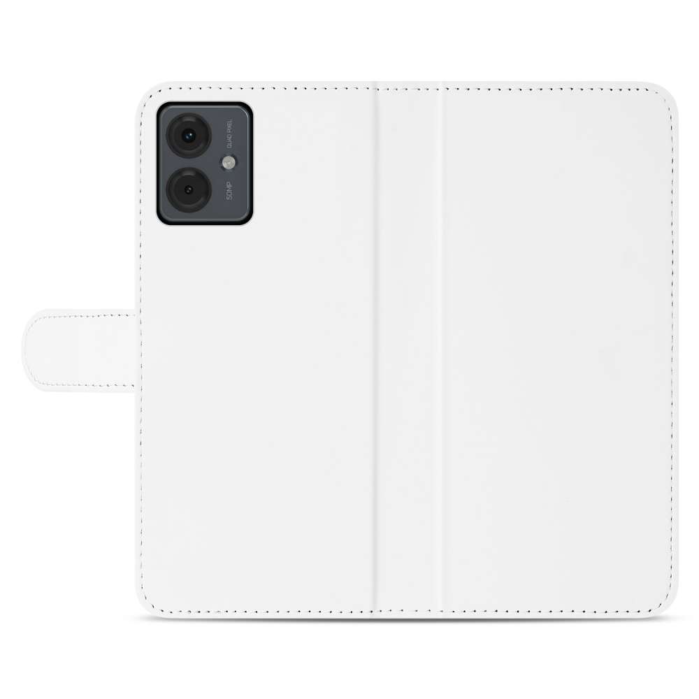 Book Case Telefoonhoesje voor de Motorola Moto G14 Wit met Pasjeshouder