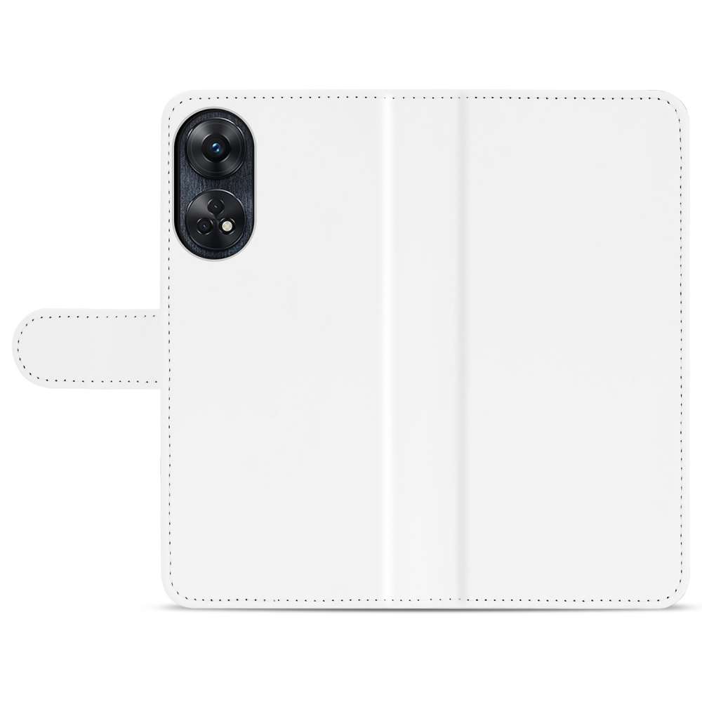 Book Case Telefoonhoesje voor de OPPO Reno8 T 4G Wit met Pasjeshouder