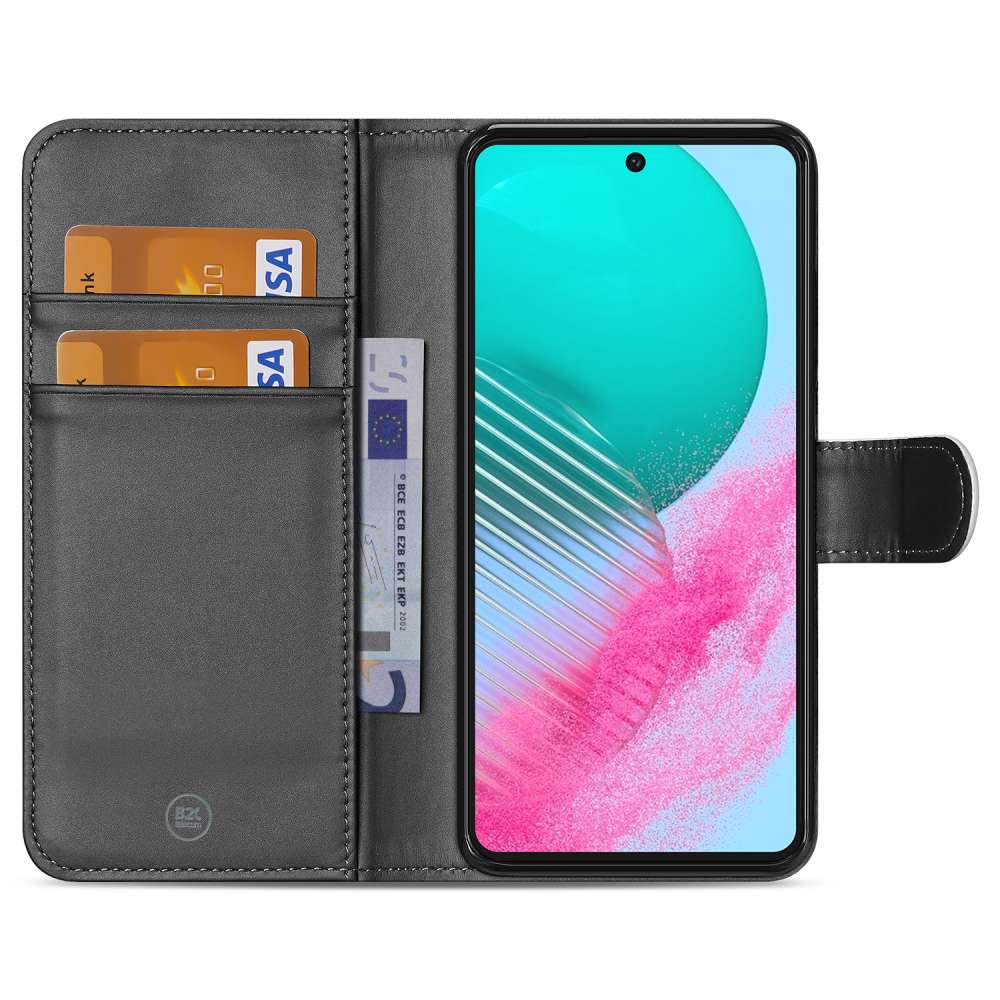 Book Case Telefoonhoesje voor de Samsung Galaxy M54 Wit met Pasjeshouder