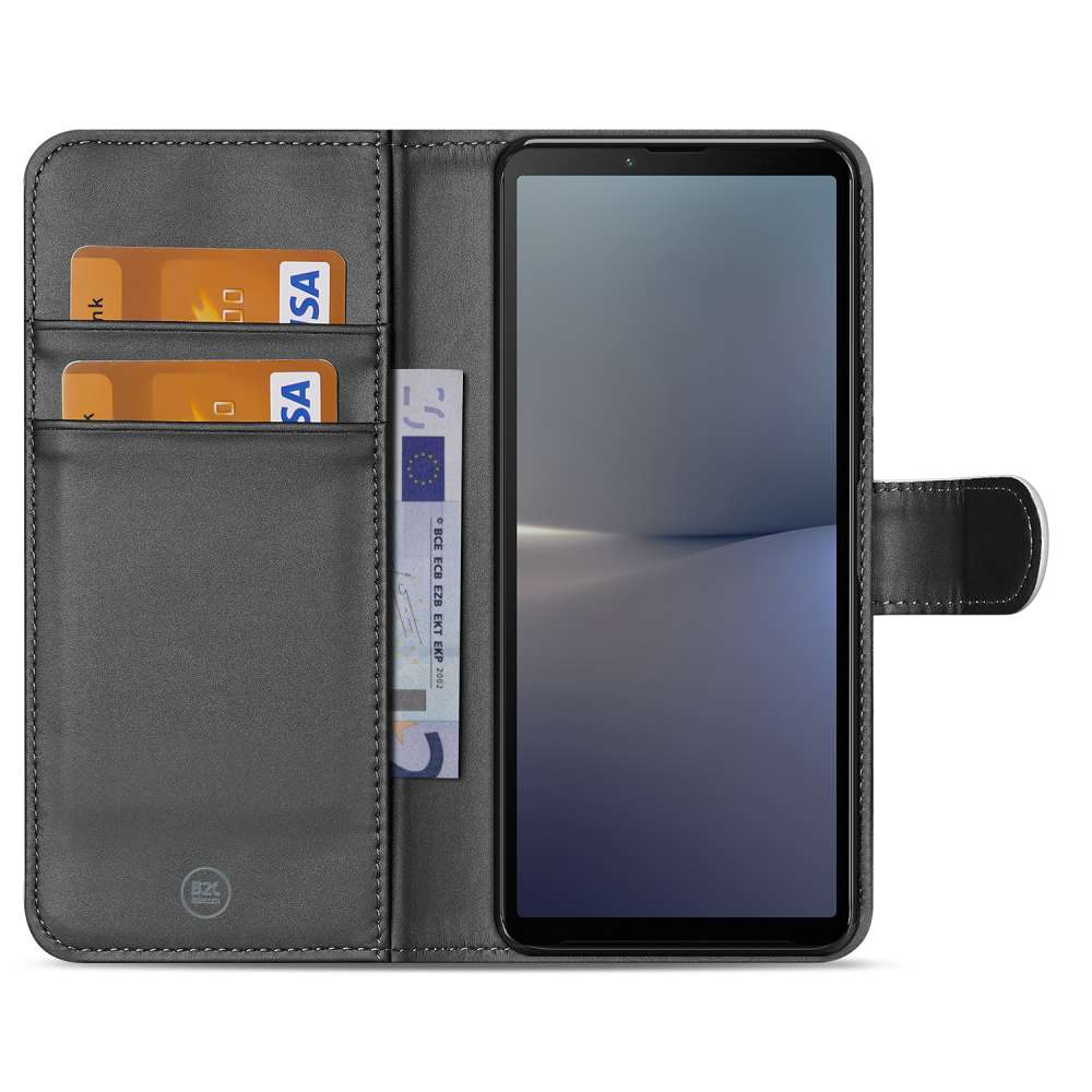 Book Case Telefoonhoesje voor de Sony Xperia 10 V Wit met Pasjeshouder