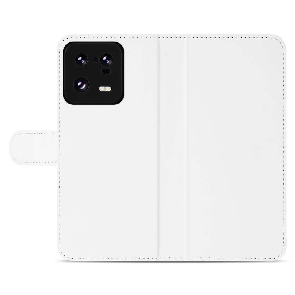 Book Case Telefoonhoesje voor de Xiaomi 13 Pro Wit met Pasjeshouder