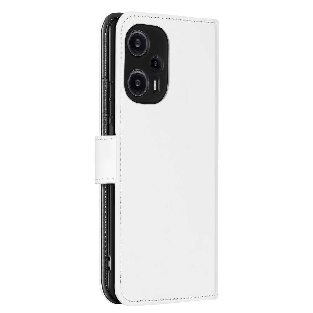 Book Case Telefoonhoesje voor de Xiaomi Poco F5 Wit met Pasjeshouder