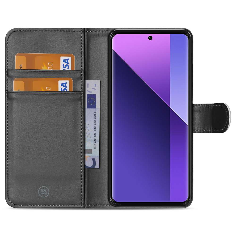 Book Case Telefoonhoesje Xiaomi Redmi Note 13 Pro Plus Wit met Pasjeshouder