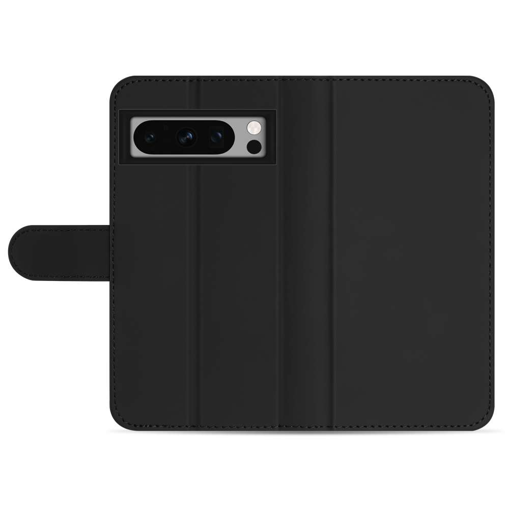 Book Cover Hoesje voor de Google Pixel 8 Pro Zwart met Pasjeshouder