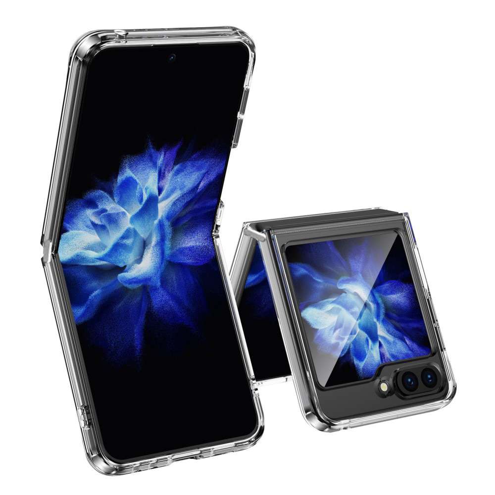 Hard/TPU Cover Hoesje voor de Samsung Galaxy Z Flip5 Transparant