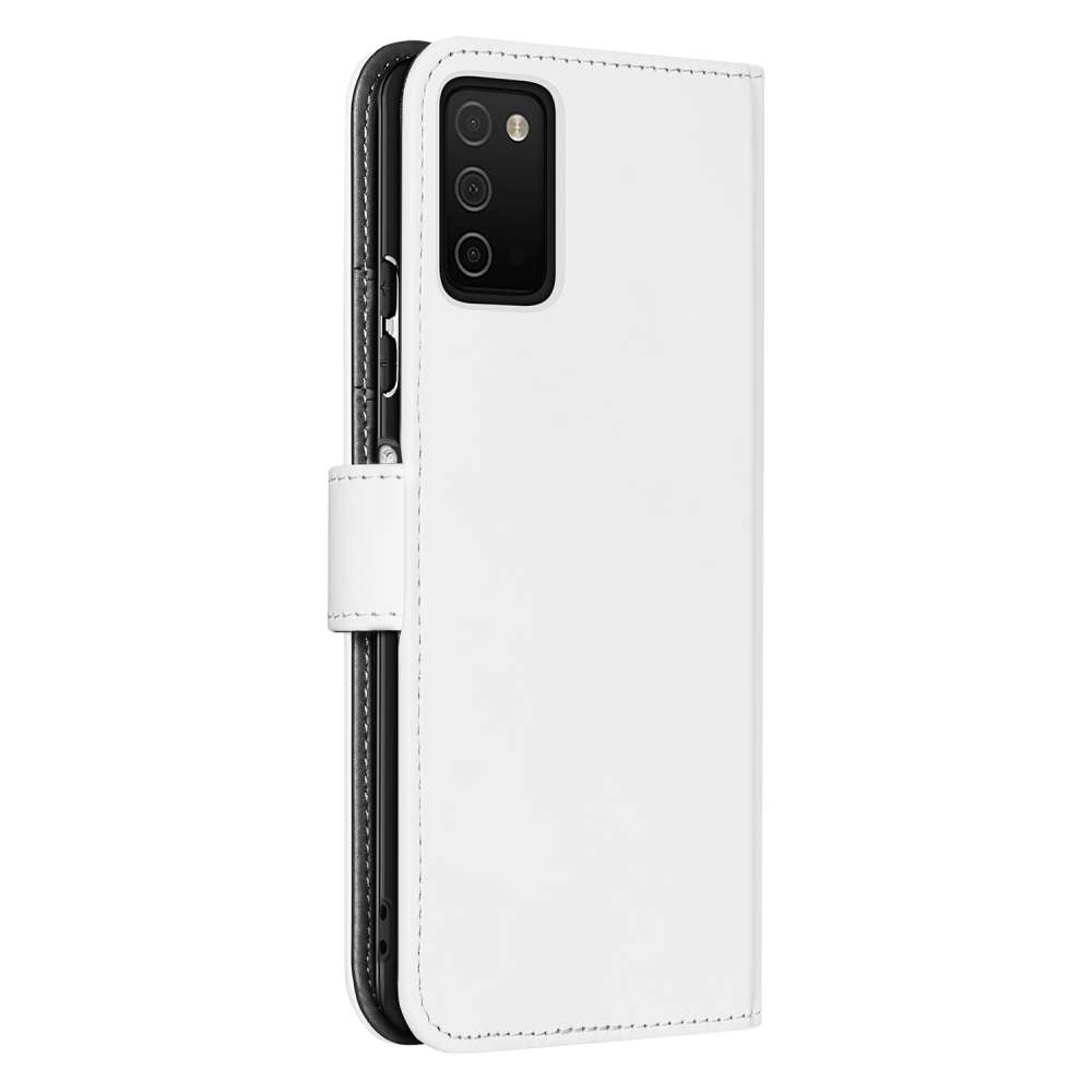 Hoesje Samsung Galaxy A03s Book Cover Wit met Pasjeshouder