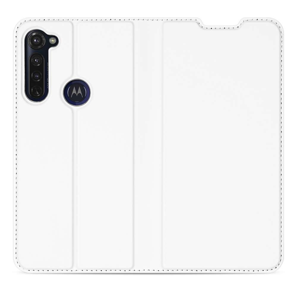 Motorola Moto G Pro Stand Case Wit met Pashouder