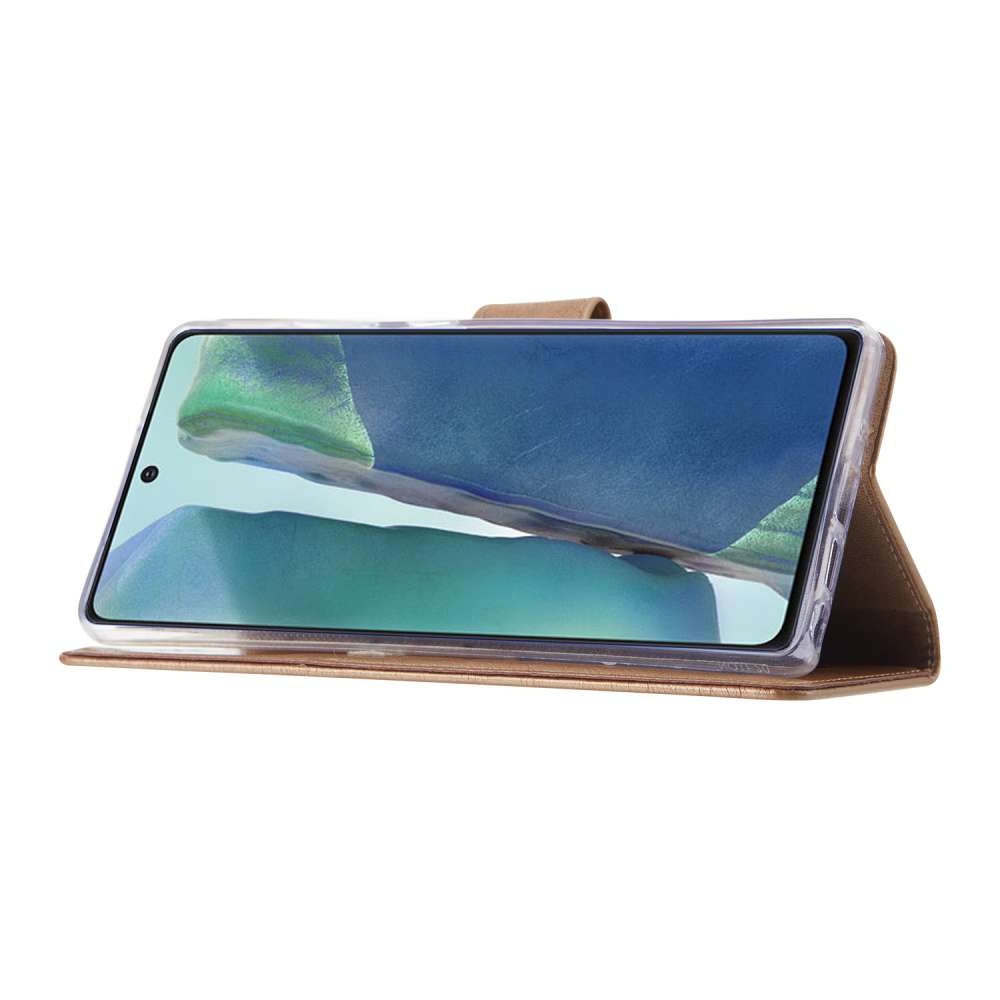 Samsung Galaxy S20 Bookcase Bruin met Standaard