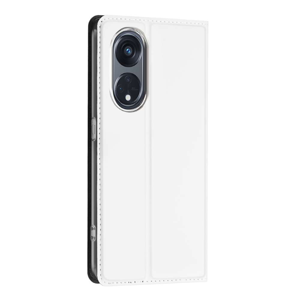 Stand Case Hoesje voor de OPPO Reno8 T 5G Wit met Pashouder