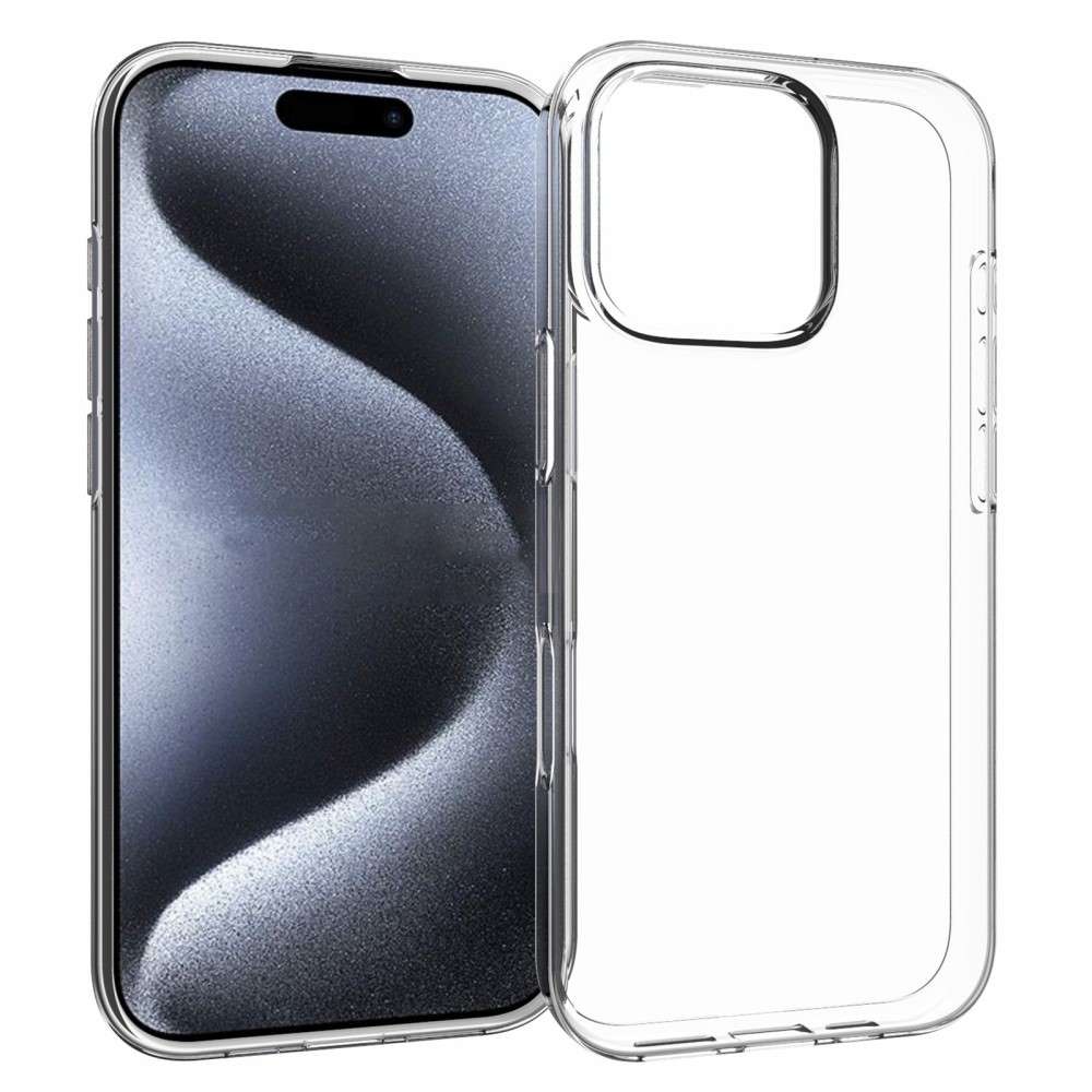 TPU Back Cover Hoesje iPhone 16 pro Transparant