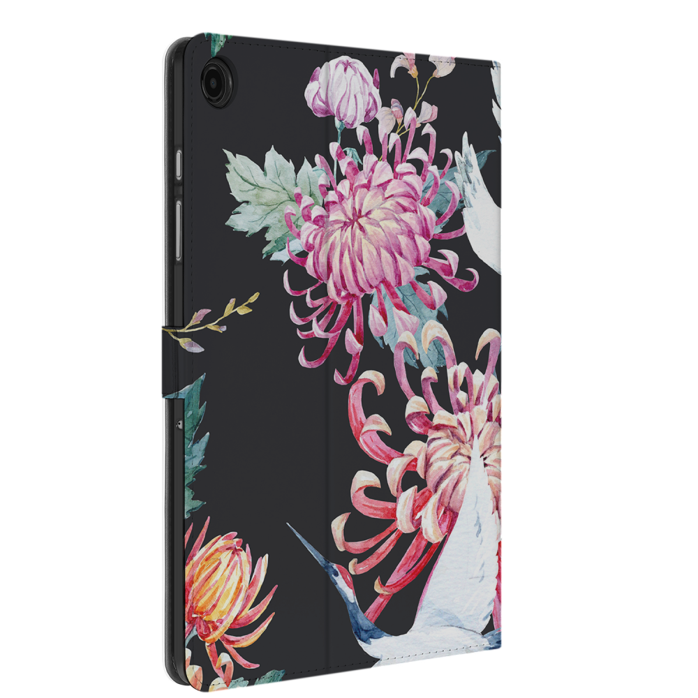 Uniek Samsung Galaxy Tab A9 Plus Tablethoesje Bird Flower Design | B2C Telecom