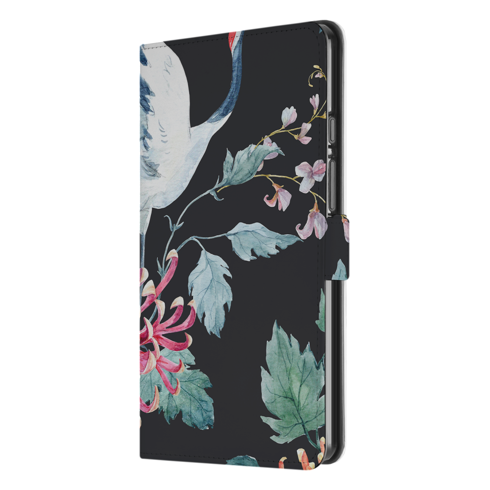 Uniek Samsung Galaxy Tab A9 Tablethoesje Bird Flower Design | B2C Telecom