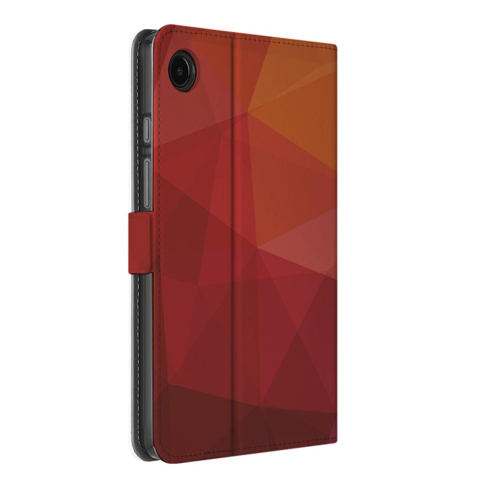 Uniek Samsung Galaxy Tab A9 Tablethoesje Polygon Red Design | B2C Telecom