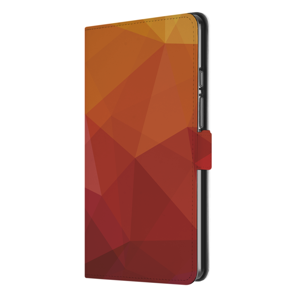 Uniek Samsung Galaxy Tab A9 Tablethoesje Polygon Red Design | B2C Telecom