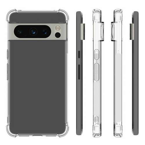 Anti-shock Back Cover voor de Google Pixel 8 Pro Transparant