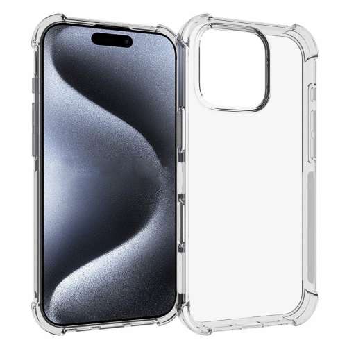 Anti-shock Back Cover voor de iPhone 16 pro Transparant