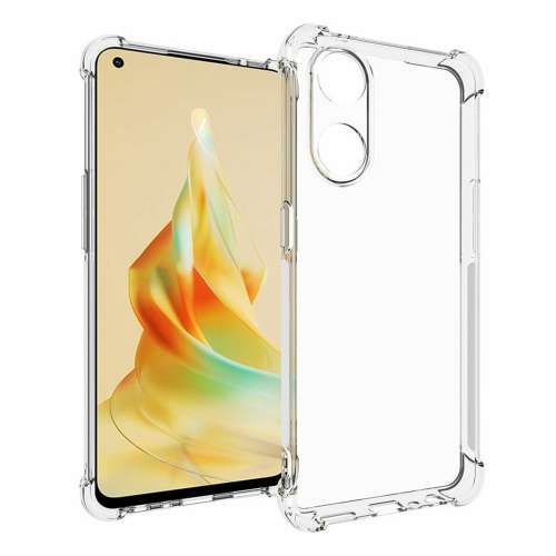 Anti-shock Back Cover voor de OPPO Reno8 T 4G Transparant