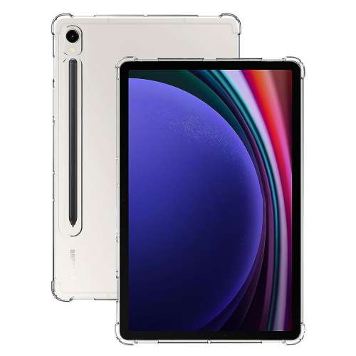 Anti-shock TPU Back Cover Hoesje Samsung Galaxy Tab S9 Transparant