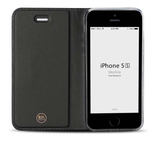 plastic toevoegen aan lood Apple iPhone 5| 5s | SE Hoesje Wit met Standaardfunctie